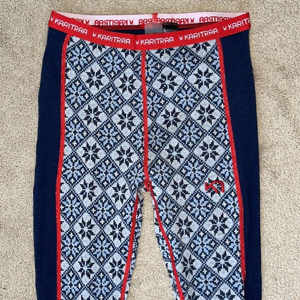 KARI TRAA Rose Pant 100% Wool Thermal Baselayer Legging